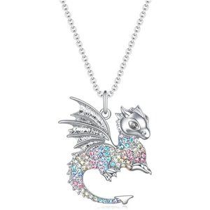 Dinosaur Necklace Birthday Gifts for Teen Girls,T-Rex Animal Pendant Jewelry